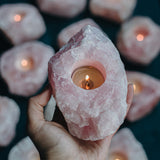 Rozenkwarts Theelichthouder