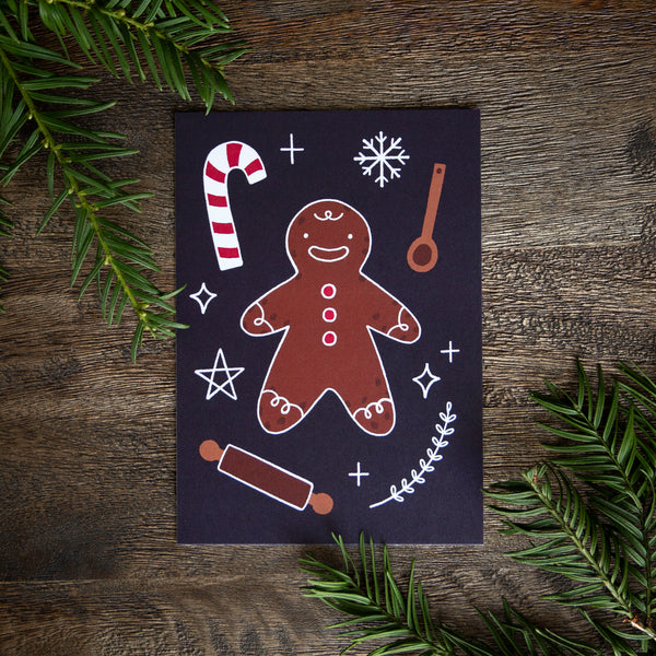 Ansichtkaart Gingerbread man