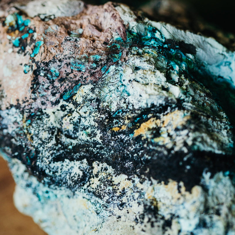 Chrysocolla met Malachiet Ruw 1