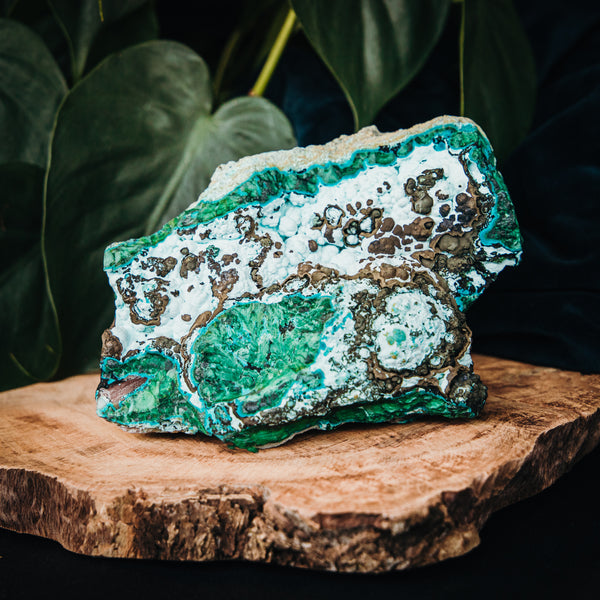 Chrysocolla met Malachiet Ruw 1