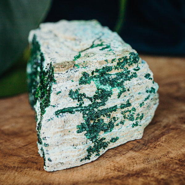 Chrysocolla met Malachiet Ruw 2