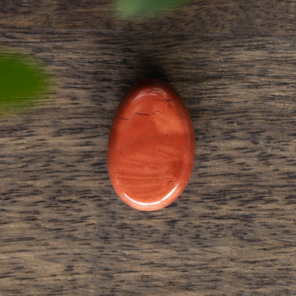 Rode Jaspis Ovale Bedel